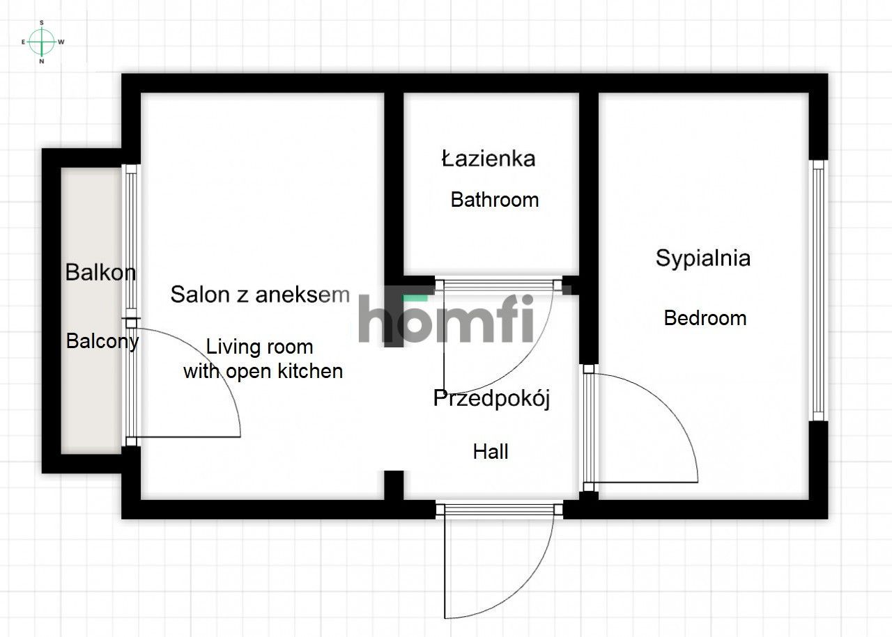 Bagry, Gliniana, 39m²: 2 pokoje do remontu z balkonem i piwnicą blisko zalewu - Mieszkanie - Sprzedaż - Kraków, Podgórze / Płaszów