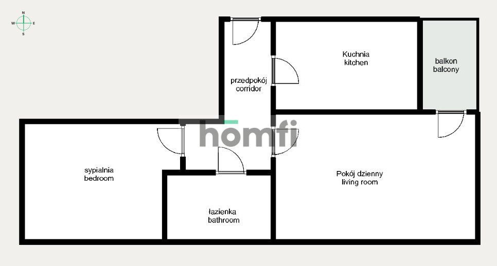 Do wynajęcia 2 pokojowe mieszkanie z osobną kuchnią, Saska, Płaszów - Mieszkanie - Wynajem - Kraków, Podgórze / Płaszów