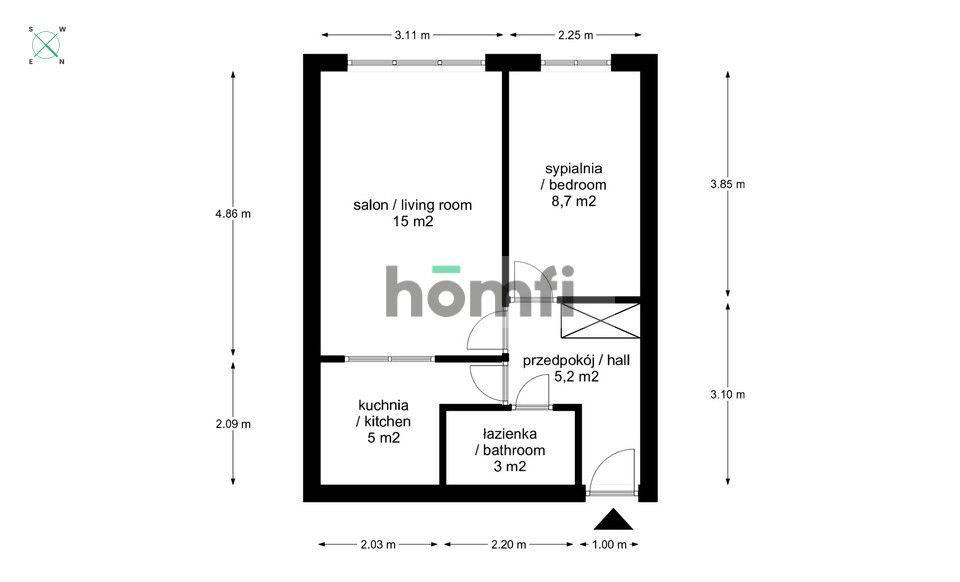Mieszkanie z potencjałem - do własnej aranżacji | I piętro | Olsza - Mieszkanie - Sprzedaż - Kraków, Śródmieście / Prądnik Czerwony