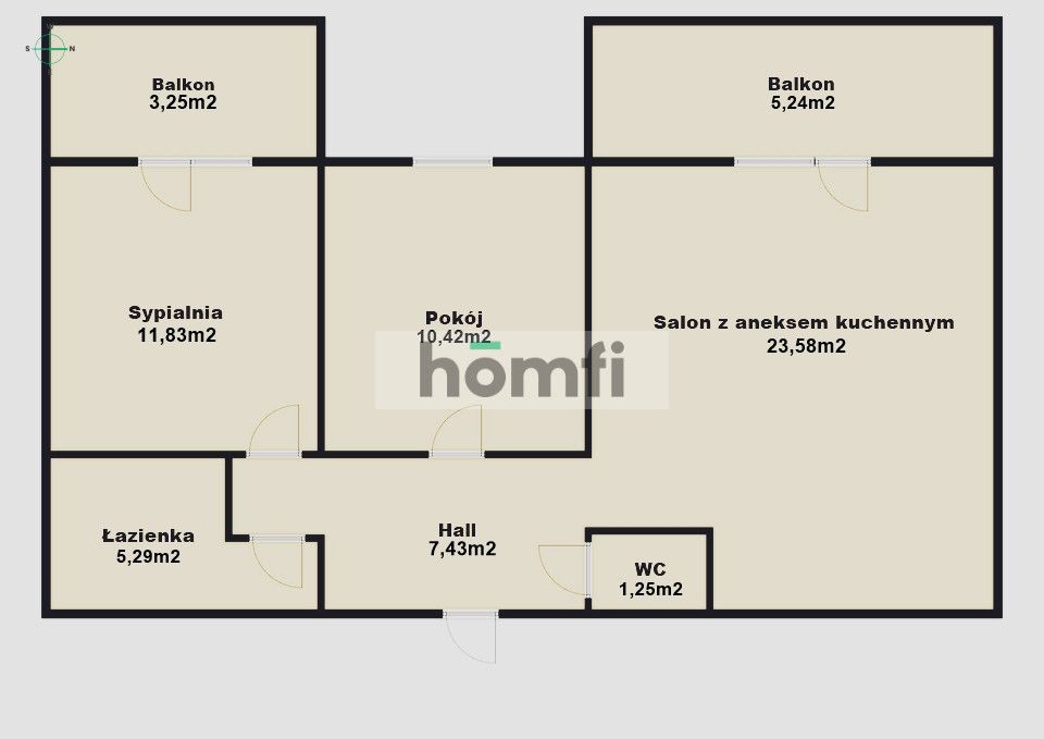 PADEREWSKIEGO PARK | air conditioning | 2 balconies | garage - Apartment - Sale - Rzeszów, Słocina