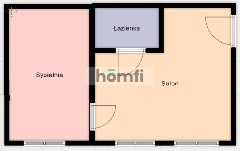 Mieszkanie dwupokojowe, Łódź, ul. Sterlinga - Mieszkanie - Wynajem - Łódź, Śródmieście