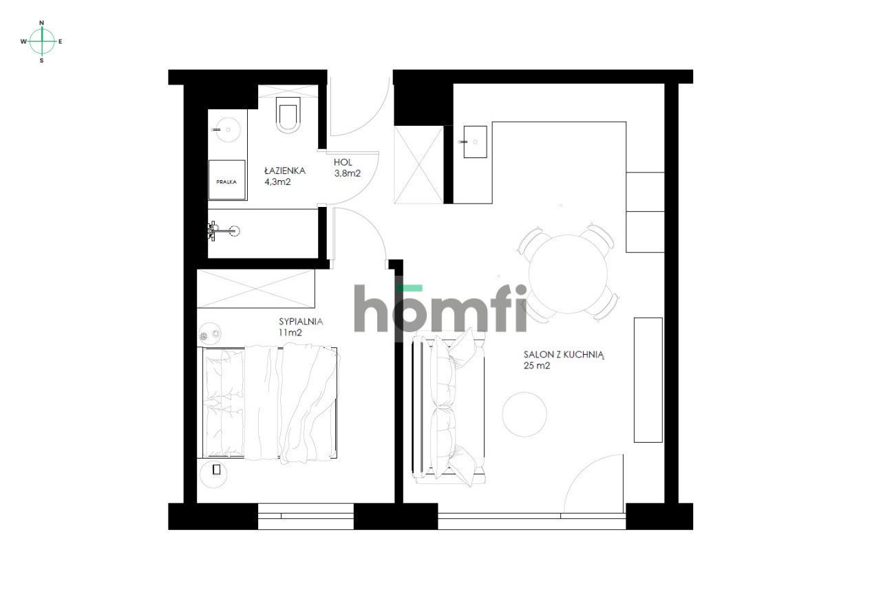 A modern apartment for rent in the heart of Jeżyce - Apartment - Rent - Poznań, Jeżyce