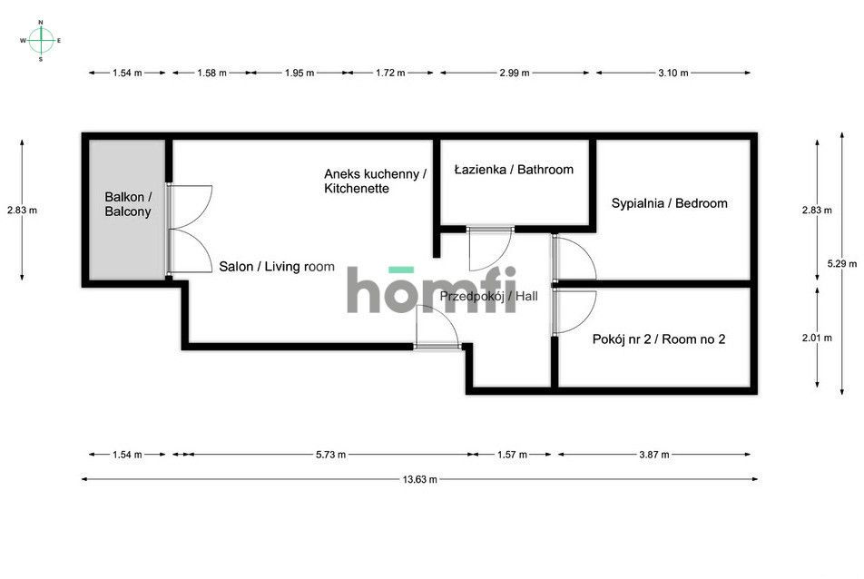 Nowy apartament | Grzegórzki | NOHO Młyny Mogilska - Mieszkanie - Wynajem - Kraków, Śródmieście / Grzegórzki