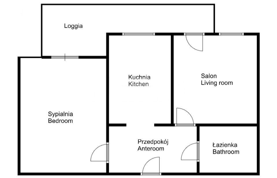 Two-room apartment on Chmieleniec street - Квартира - Оренда - Kraków, Podgórze / Dębniki