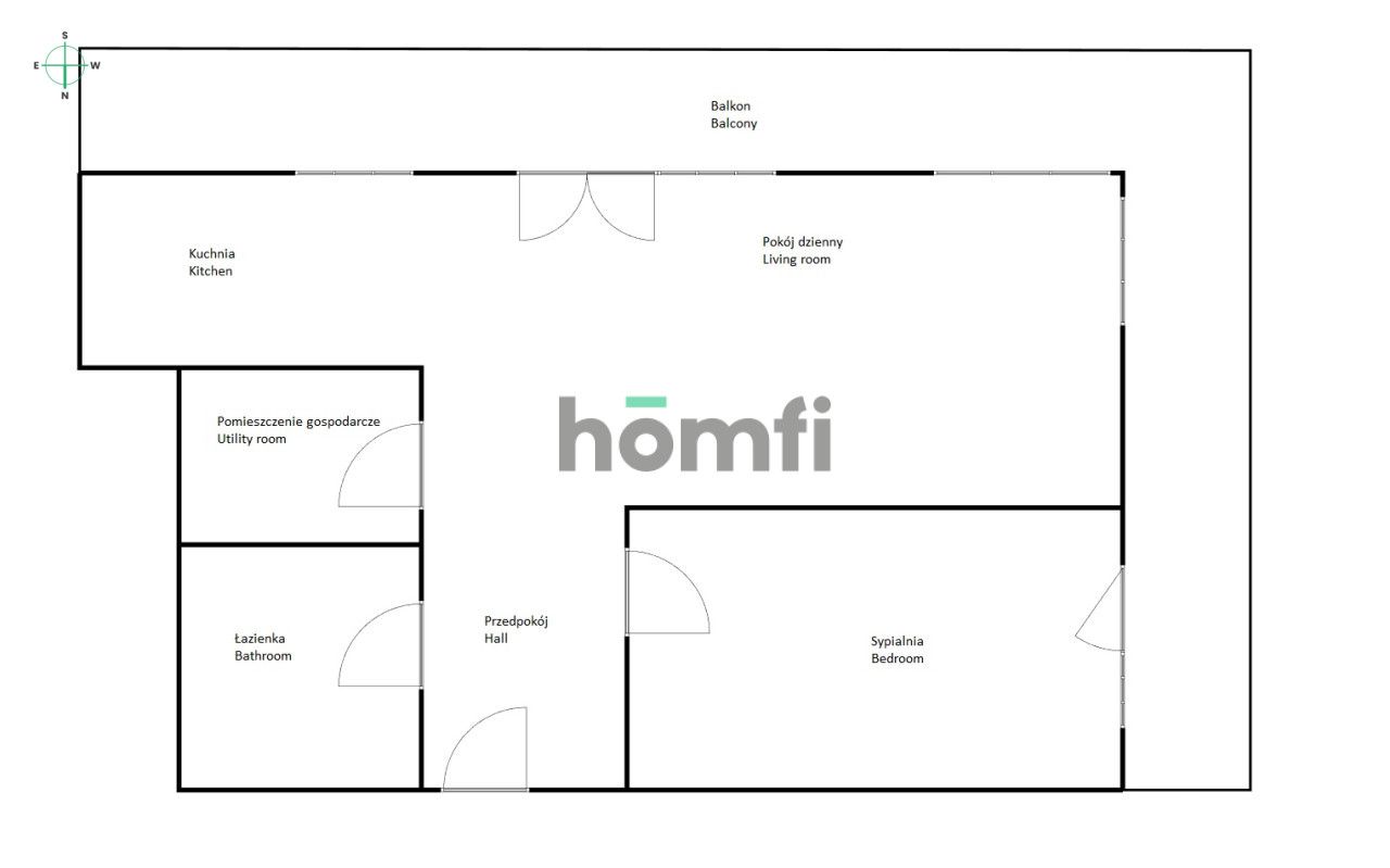 2 pokoje | Tarnogaj | Duży taras | Wysoki standard - Mieszkanie - Sprzedaż - Wrocław, Krzyki / Tarnogaj