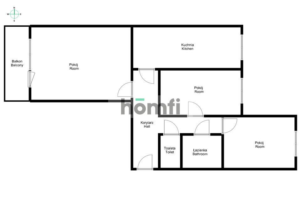 3 rooms, seperate kitchen, 64 sqm, Szybowcowa St. - Квартира - Оренда - Wrocław, Fabryczna / Gądów Mały