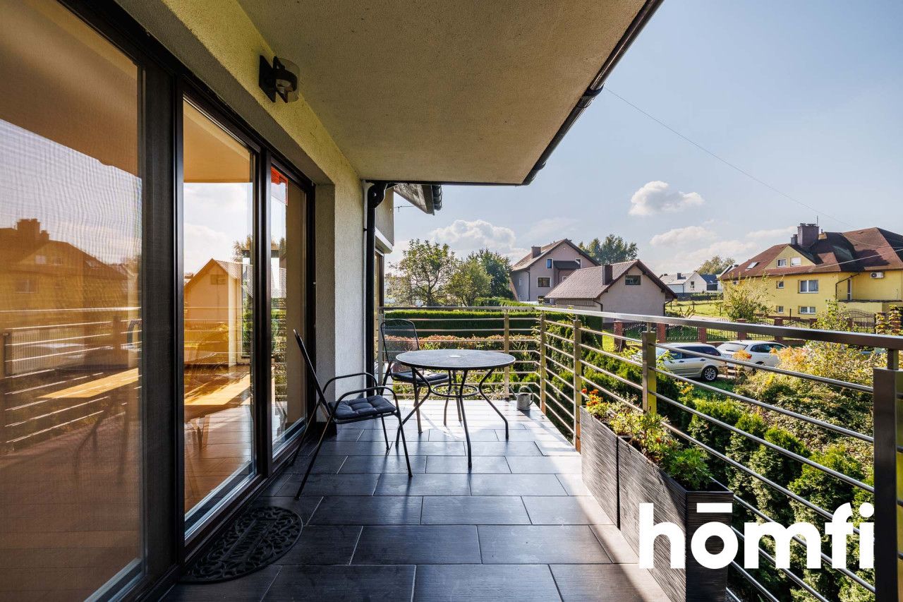 Very bright and big, 3-room apartment of 87 sqm with private garage, terrace and cozy garden - Widokowa St. | Libertów | Mogilany - Apartment - Sale - Krakowski, Mogilany / Libertów
