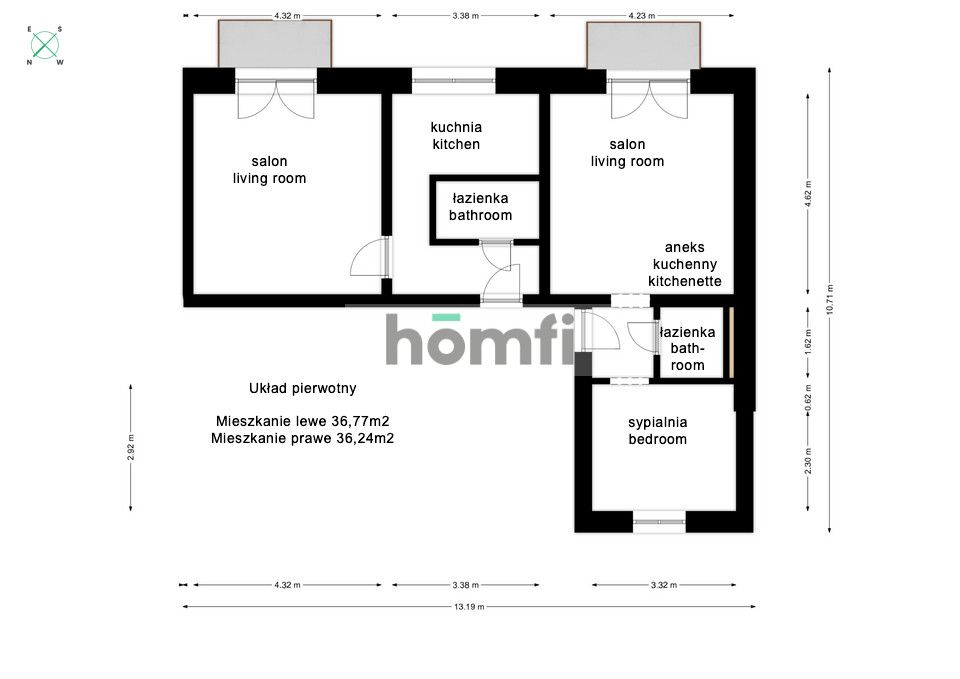 Świetnie skomunikowane | Kameralna wspólnota - Mieszkanie - Sprzedaż - Warszawa, Włochy / Nowe Włochy