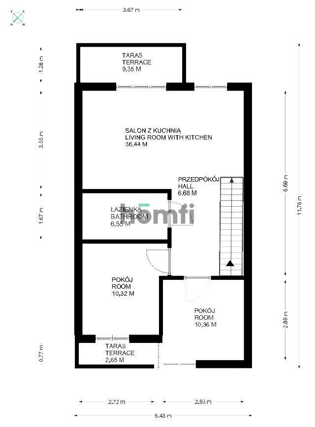 2-level apartment in Mędłów - Apartment - Sale - Wrocławski, Żórawina / Mędłów
