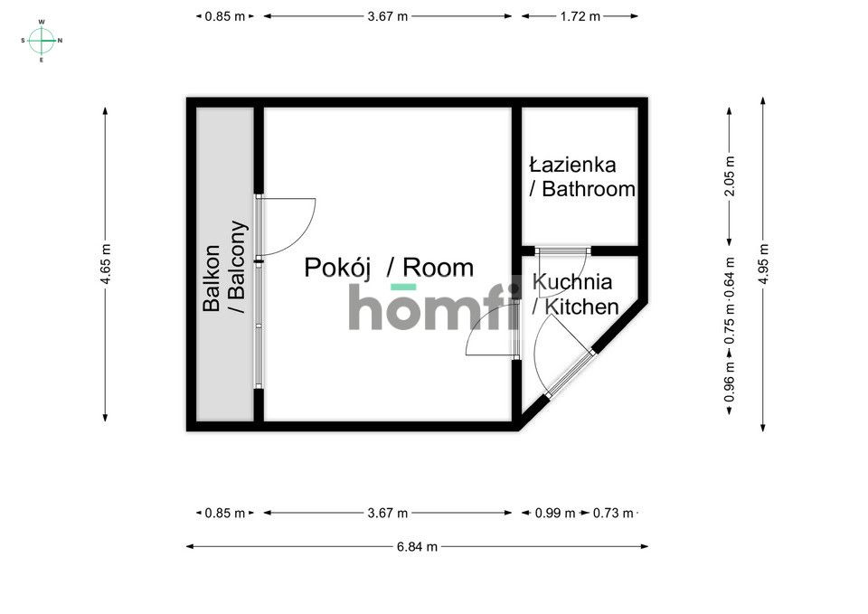 Studio with a beautiful view on Tatra mountains | Czyżyny district - Apartment - Sale - Kraków, Nowa Huta / Czyżyny