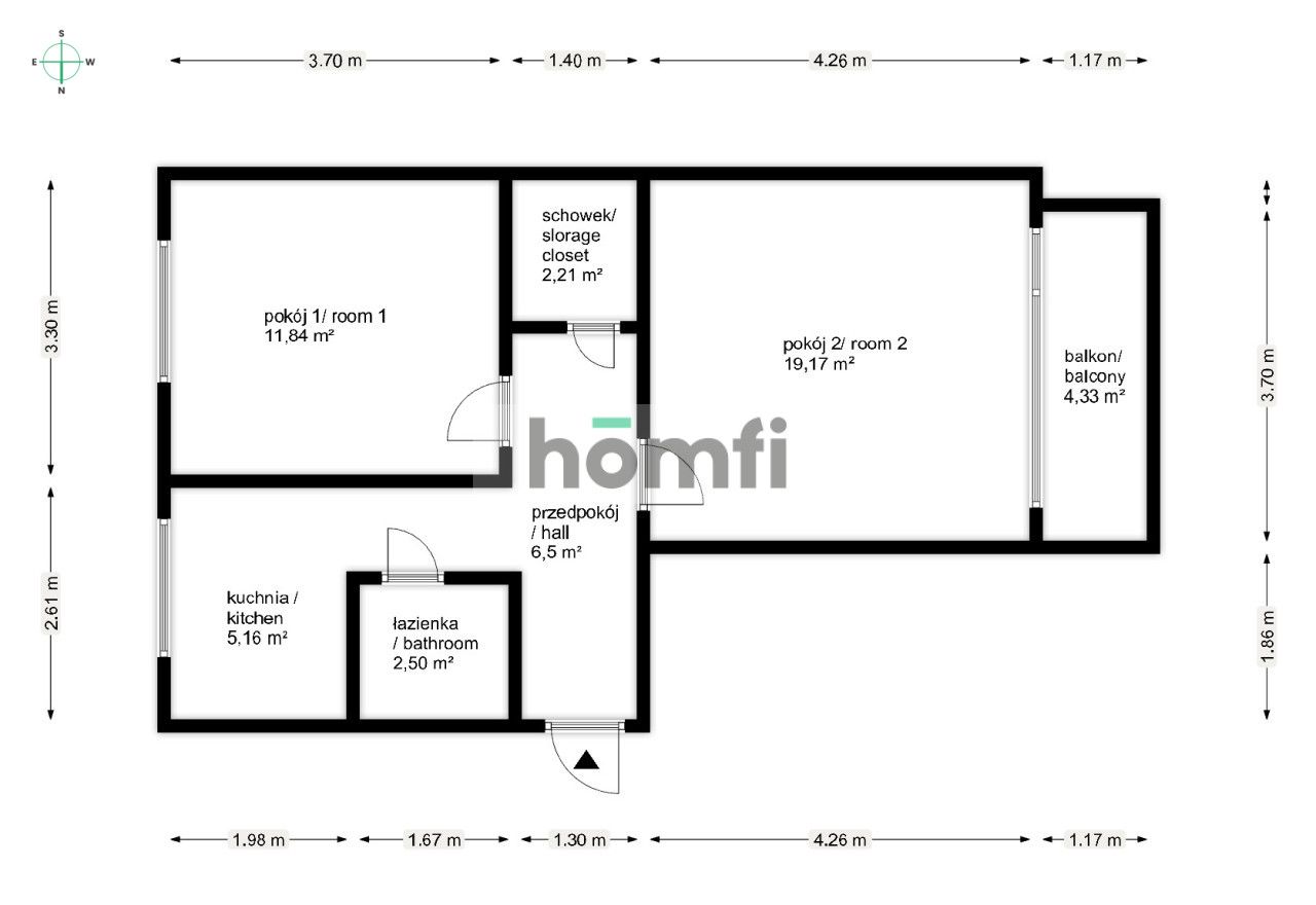 Mieszkanie 2-pok. z balkonem | Centrum blisko Renomy - Mieszkanie - Wynajem - Wrocław, Stare Miasto