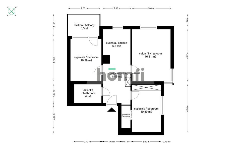 Podgórze Duchackie | 3-pok. + kuchnia | z balkonem i klimatyzacją | gotowe do zamieszkania od zaraz - Mieszkanie - Wynajem - Kraków, Podgórze / Podgórze Duchackie
