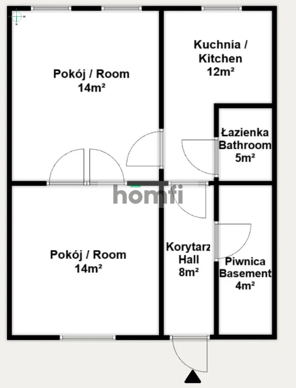 A spacious two-room apartment - Apartment - Rent - Gdańsk, Wrzeszcz