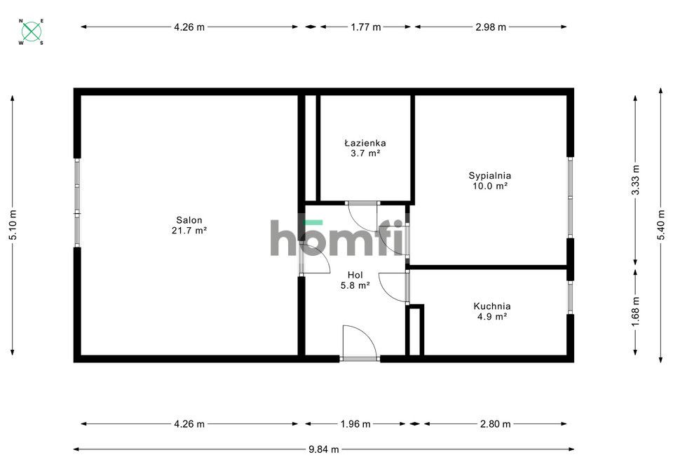 Przestronne|2 pok|osobna kuchnia|47m2|Praga Gocław - Mieszkanie - Sprzedaż - Warszawa, Praga-Południe / Witolin
