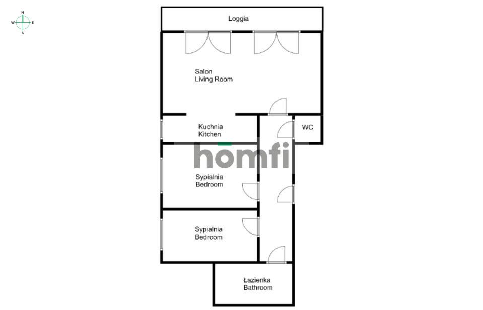 3-room apartment with massive balcony| Bronowice - Apartment - Rent - Kraków, Krowodrza / Bronowice Małe