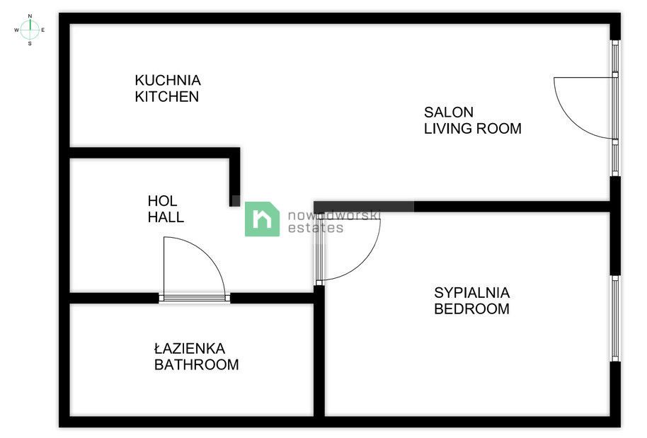 Dwupokojowe mieszkanie do wynajęcia w centrum Legnicy - Mieszkanie - Wynajem - Legnica, Stare Miasto