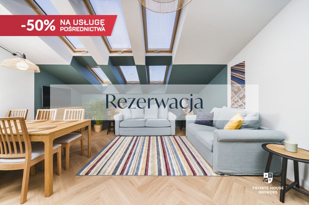 Unique Top-Floor Apartment in a Renovated Tenement House from 2024 on Kolberga 16 street| Old Town| Air Conditioning - Квартира - Оренда - Kraków, Śródmieście / Stare Miasto