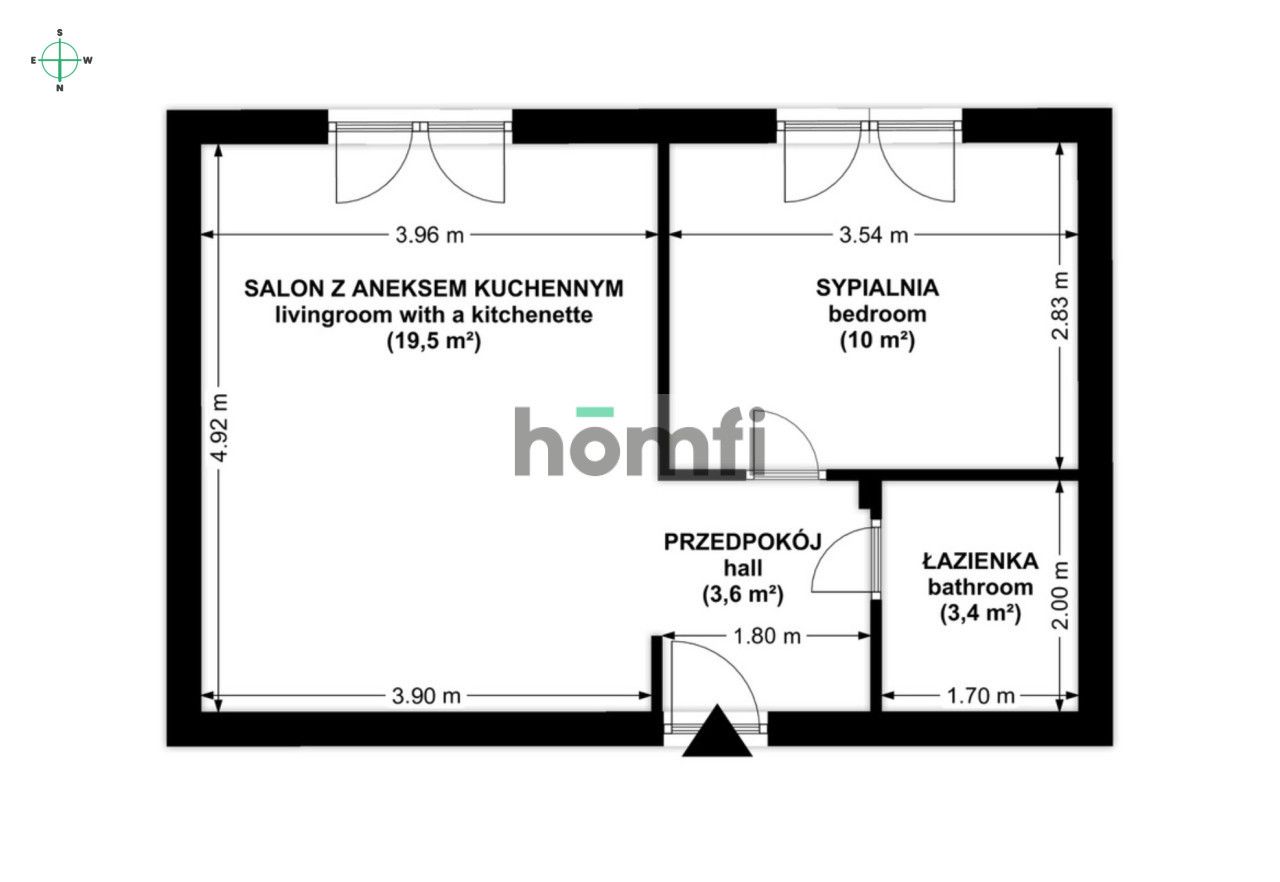 Cozy 2-Room Apartment for rent | Kraków, os. Górali - Квартира - Оренда - Kraków, Nowa Huta