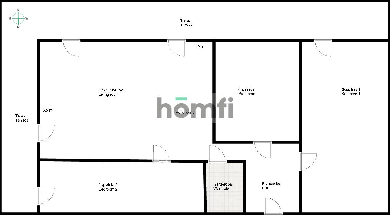 3pokojowe mieszkanie z dużym tarasem-park Skowroni - Mieszkanie - Sprzedaż - Wrocław, Krzyki / Borek
