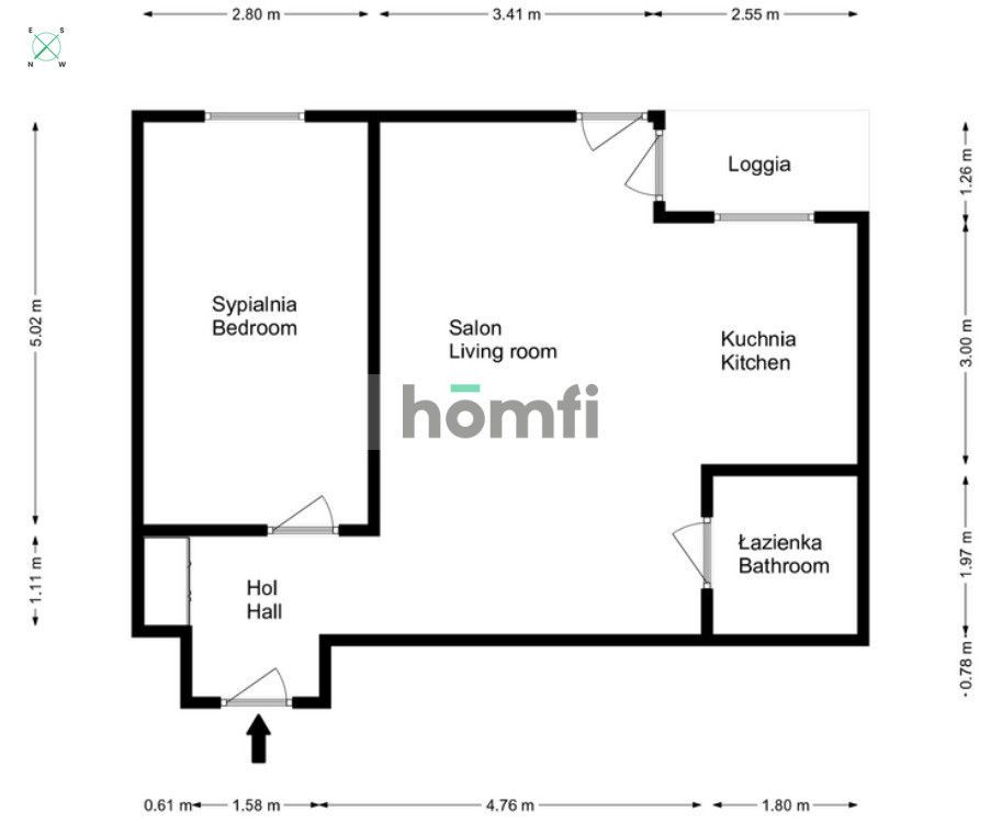 2-pok. 52m2 Hłaski Muchobór Fabryczna - Mieszkanie - Sprzedaż - Wrocław, Fabryczna