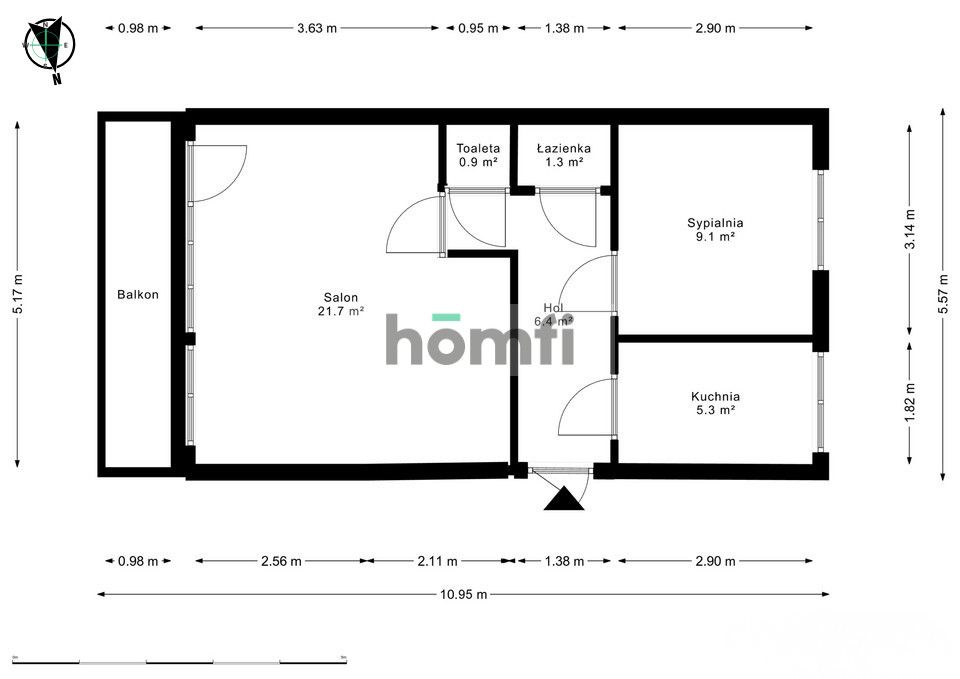Mieszkanie 2 Pokoje na os. Tatrzańskim - Mieszkanie - Sprzedaż - Bydgoszcz, Fordon