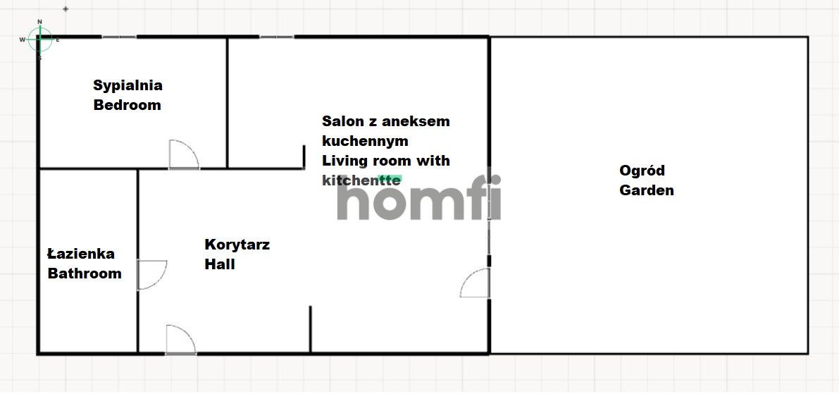 Piękne mieszkanie z ogrodem - Mieszkanie - Wynajem - Wejherowski, Rumia / Biała Rzeka