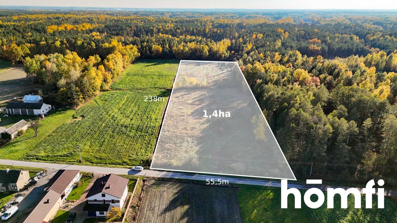 agricultural and construction plot in a very quiet village area - Plot - Sale - Lipski, Ciepielów / Wólka Dąbrowska