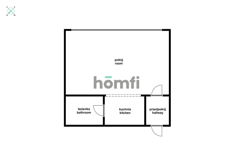 Bachelor apartment 26,8m2 Inżynierska street (Grabiszyn) - Квартира - Оренда - Wrocław, Fabryczna / Grabiszyn