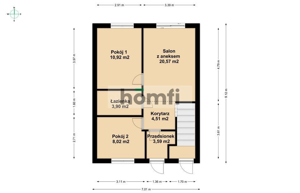 COMFORTABLE APARTMENT IN GOWARZEWO, 52 M² WITH GARDEN AND PARKING SPACE - Квартира - Продаж - Poznański, Kleszczewo / Gowarzewo