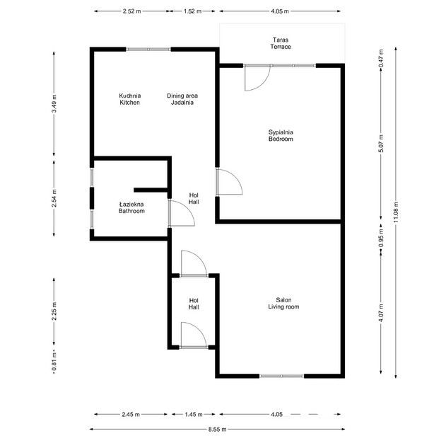 Duże, jasne i przestronne mieszkanie na parterze w 2-lokalowym budynku - Mieszkanie - Wynajem - Zwoleński, Zwoleń