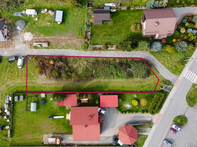 Działka w sercu Mucharza, blisko Jeziora Mucharskiego – gotowa pod budowę domu - Działka - Sprzedaż - Wadowicki, Mucharz