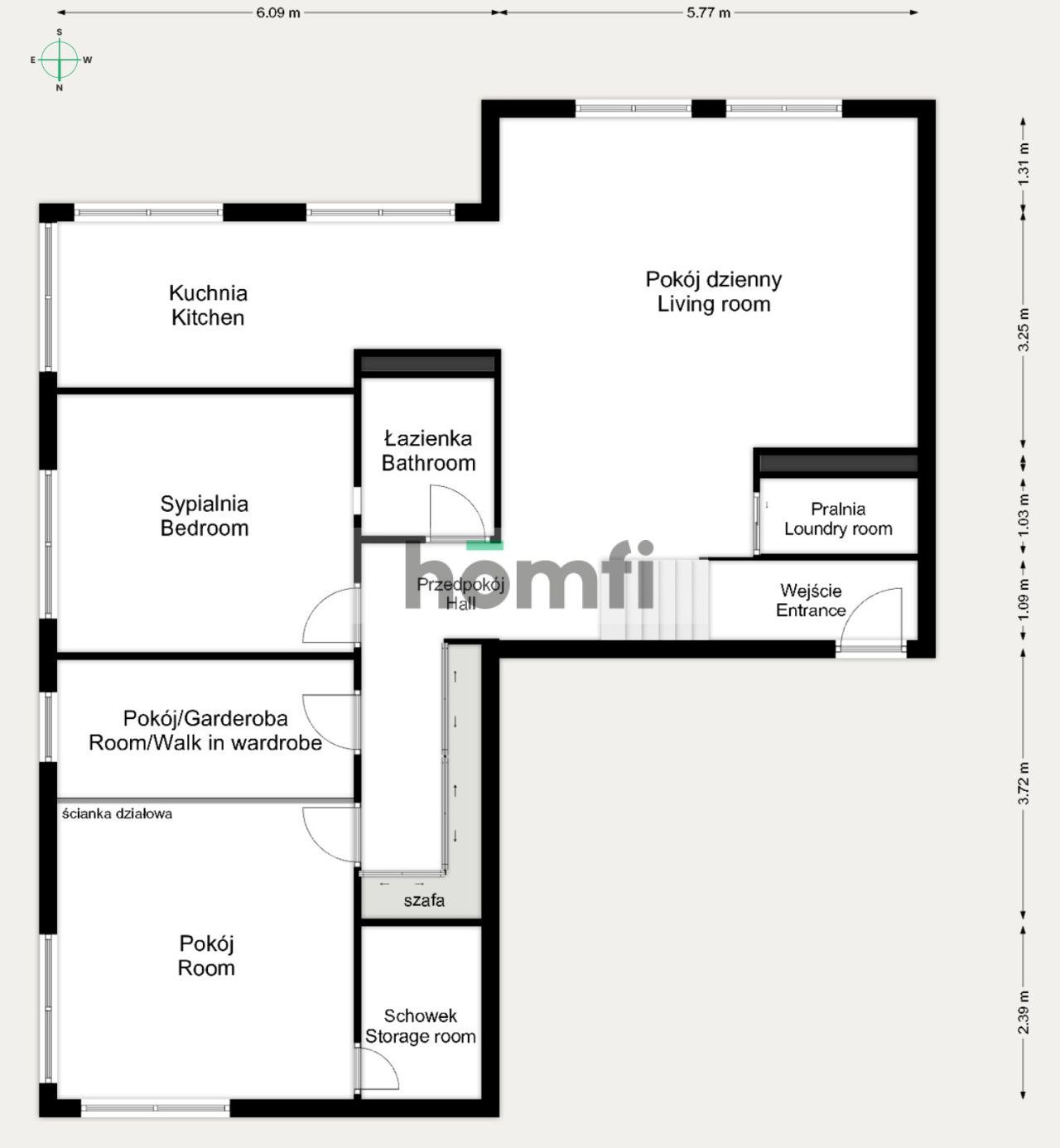 3-4 rooms / spacious 102,68 m2 / City Center / 2x garage / air condition - Apartment - Sale - Wrocław, Krzyki