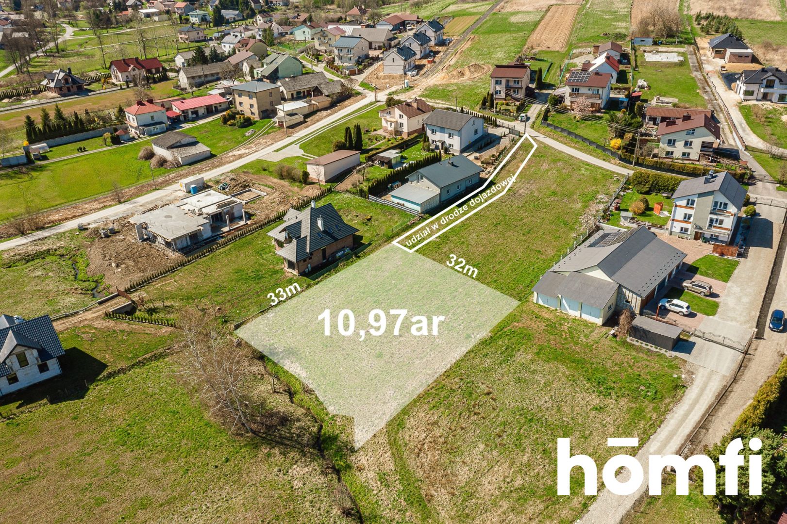 Viewed plot in a green area with WZ - Plot - Sale - Rzeszów, Przybyszówka