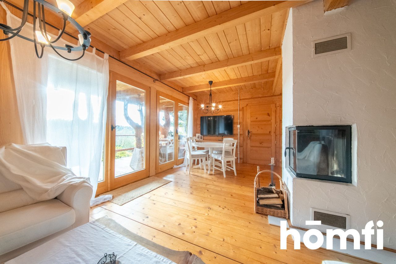 Dom z bali w Brzezowej na sprzedaż! - Dom - Sprzedaż - Myślenicki, Dobczyce / Brzezowa