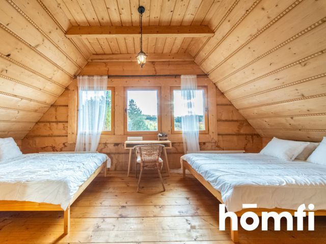 Dom z bali w Brzezowej na sprzedaż! - Dom - Sprzedaż - Myślenicki, Dobczyce / Brzezowa