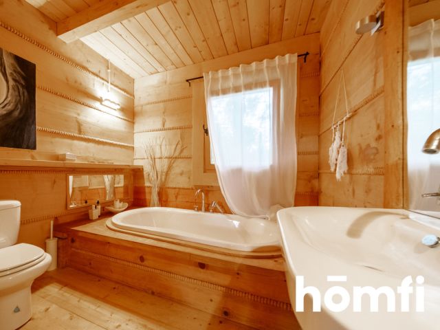 Dom z bali w Brzezowej na sprzedaż! - Dom - Sprzedaż - Myślenicki, Dobczyce / Brzezowa