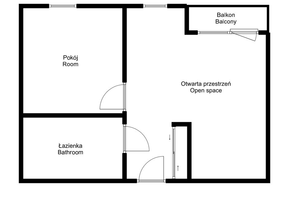 2 pokojowy lokal biurowy 50m2, Gaj, ul. Czerniawska - Lokal użytkowy - Wynajem - Wrocław, Krzyki / Gaj