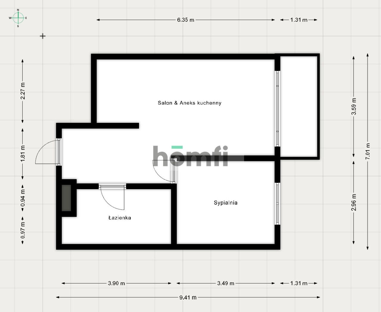 For Rent | 2-Room Apartment | First District - Квартира - Оренда - Katowice, Bogucice