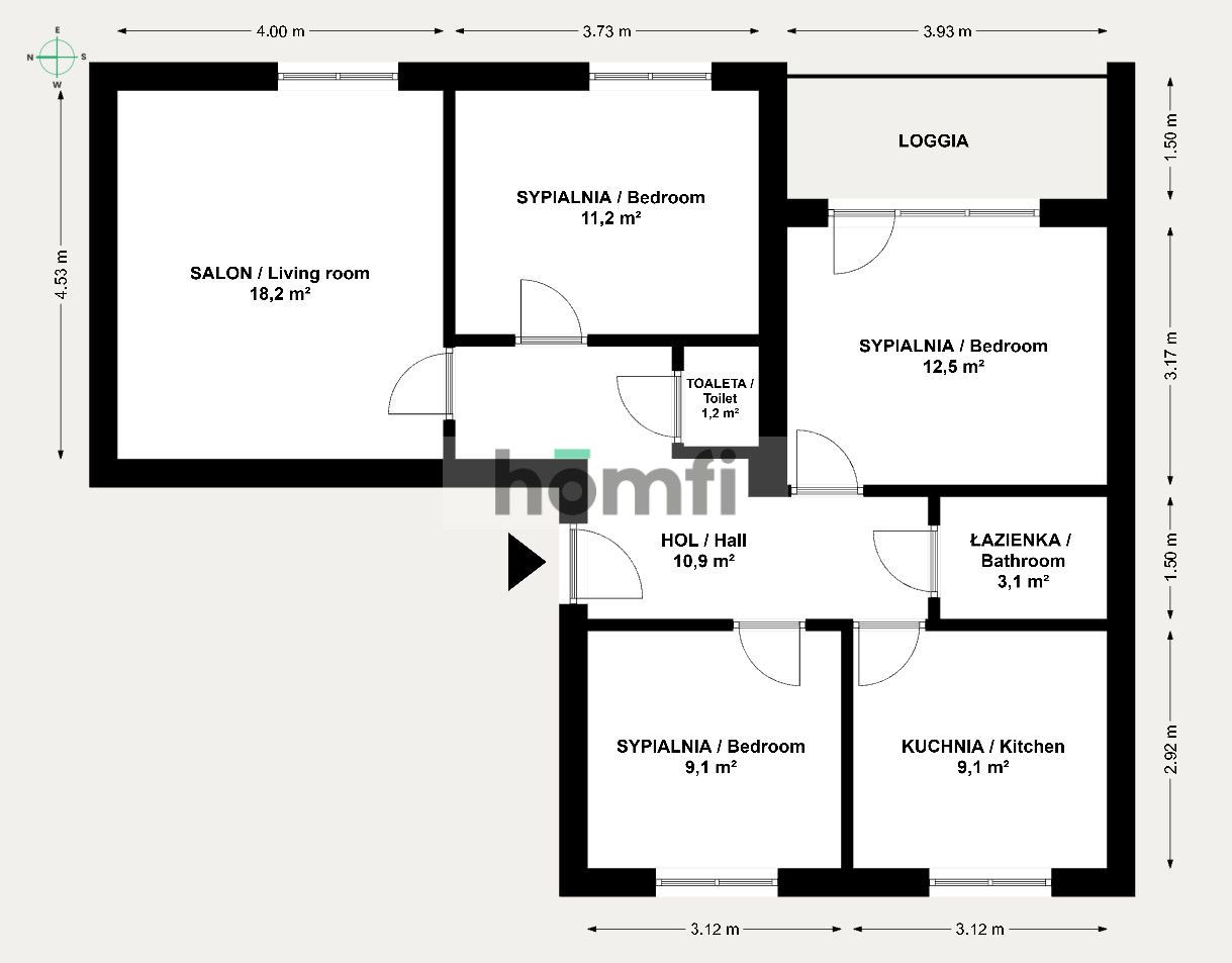 4-pokojowe z oddzielną kuchnią, loggią i piwnicą - Mieszkanie - Sprzedaż - Kraków, Nowa Huta
