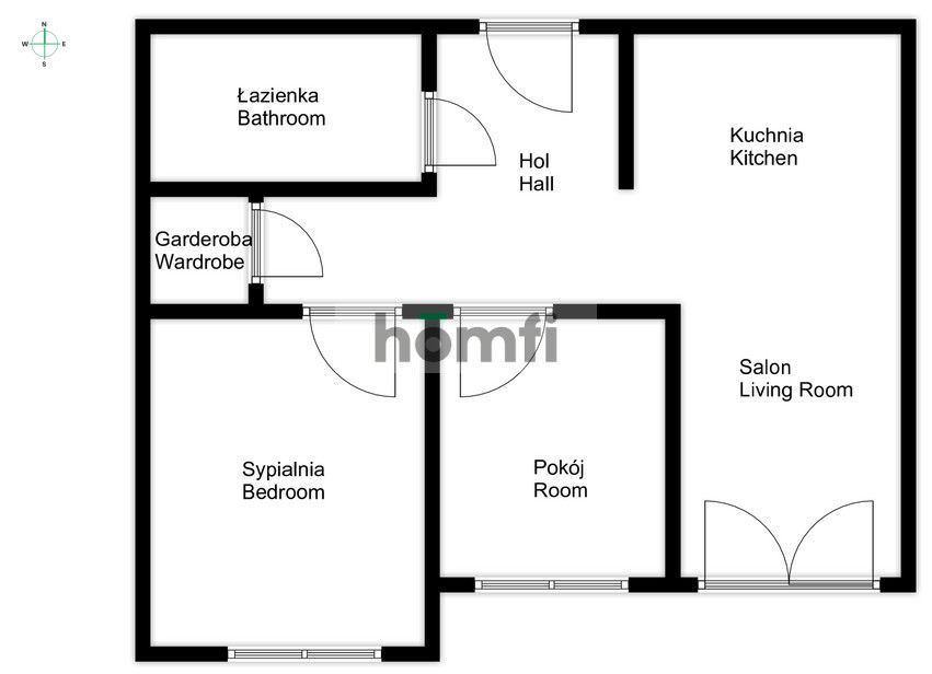 A 3-room apartment for rent in the investment Awipolis - Apartment - Rent - Wrocław, Fabryczna / Oporów