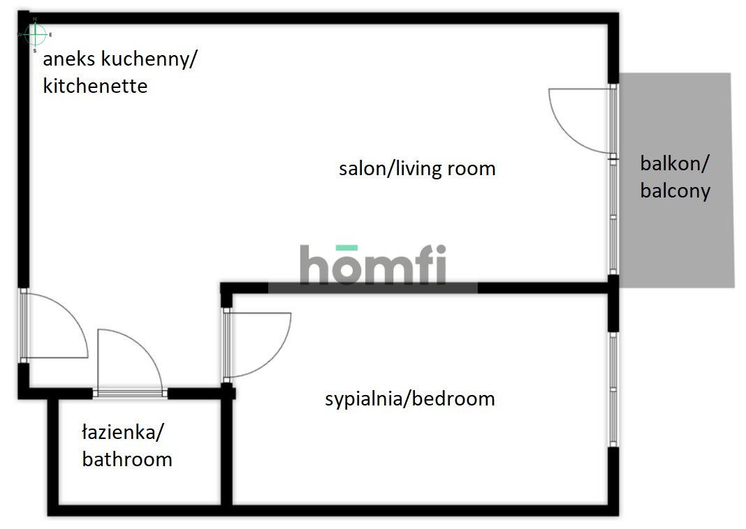 Piękne dwupokojowe mieszkanie na Przymorzu - Mieszkanie - Wynajem - Gdańsk, Przymorze