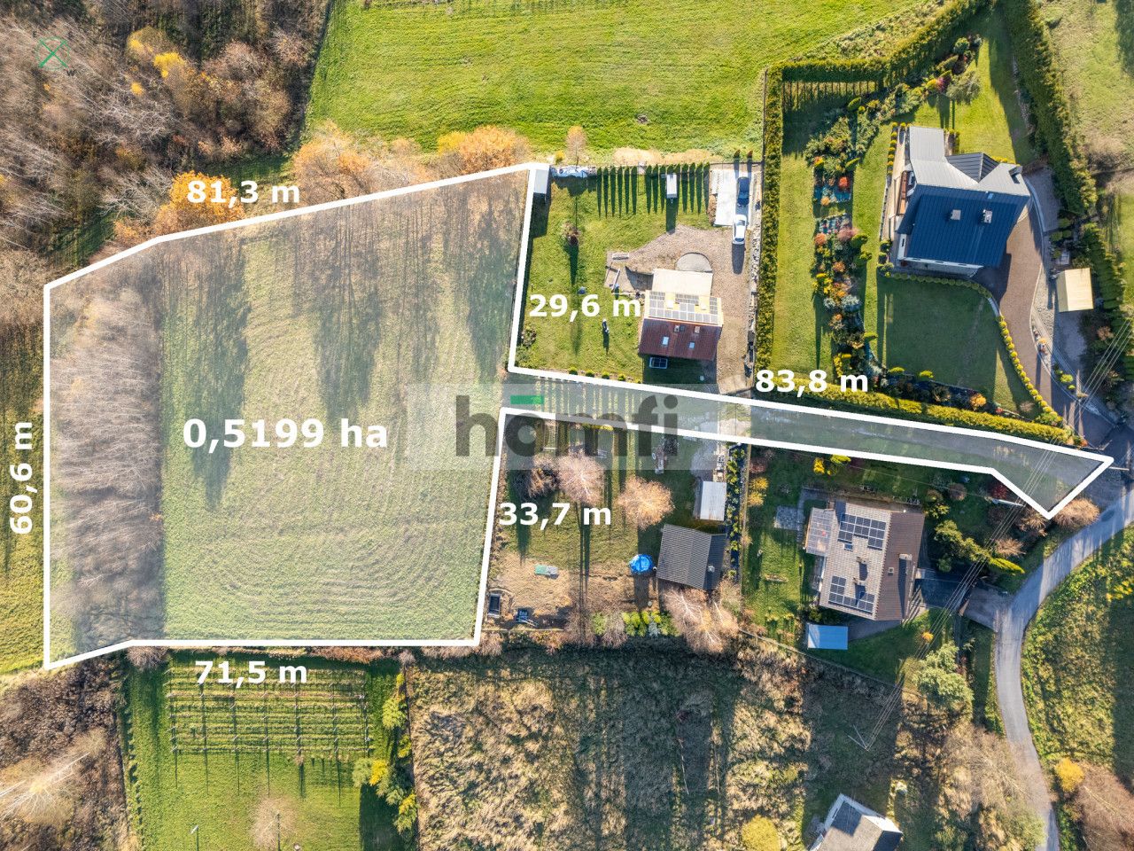 Building 52 ares - quiet and green neighborhood - Plot - Sale - Krakowski, Mogilany / Włosań