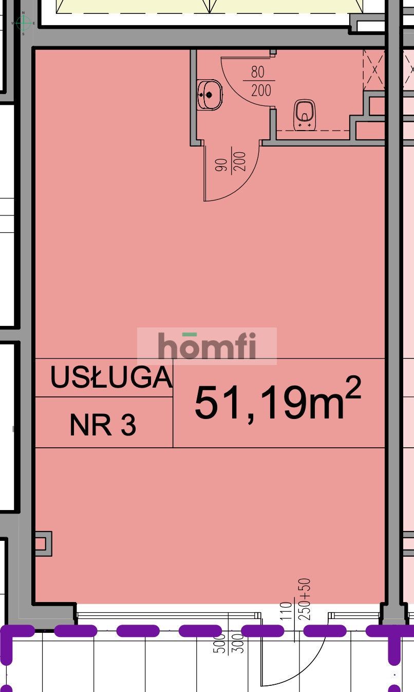 Lokal użytkowy z dużą witryną 51 m2 ul. Nowe Sady - Lokal użytkowy - Wynajem - Łódź, Polesie