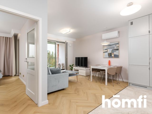 Stylish 2-room apartment with balcony and air conditioning, Żurawie I - Apartment - Rent - Gdańsk, Śródmieście