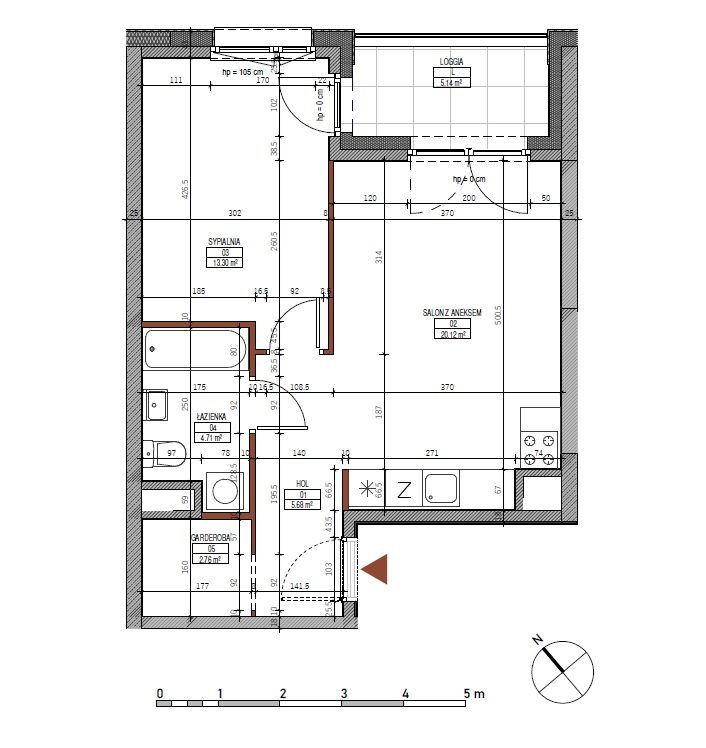 Gustowne 2-pok z garderobą i klimatyzacją, centrum - Mieszkanie - Wynajem - Gdańsk, Śródmieście