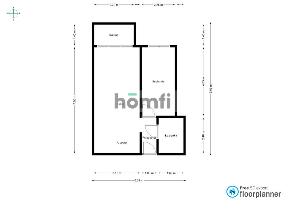 Murapol Śląskie Ogrody – 2 pokoje z parkingiem - Mieszkanie - Wynajem - Katowice, Józefowiec