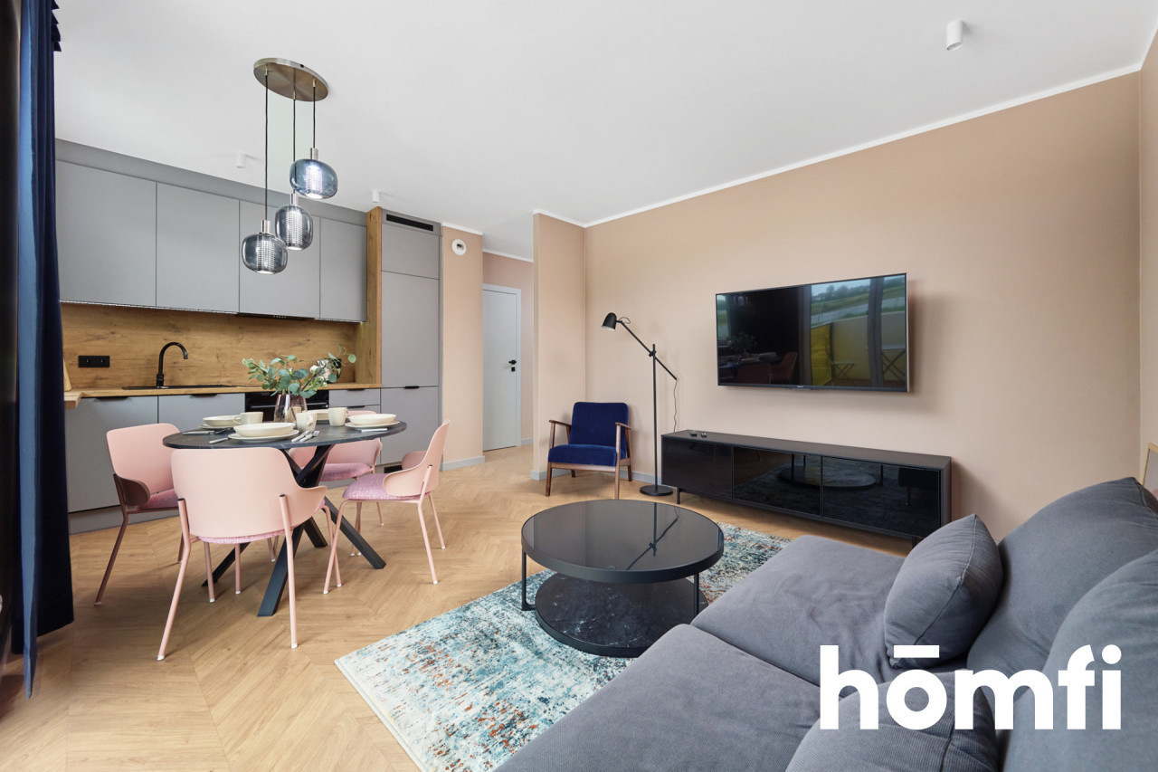 Wysoki standard | 2 pokoje | Garaż podziemny |42m2 - Mieszkanie - Wynajem - Wrocław, Krzyki / Jagodno