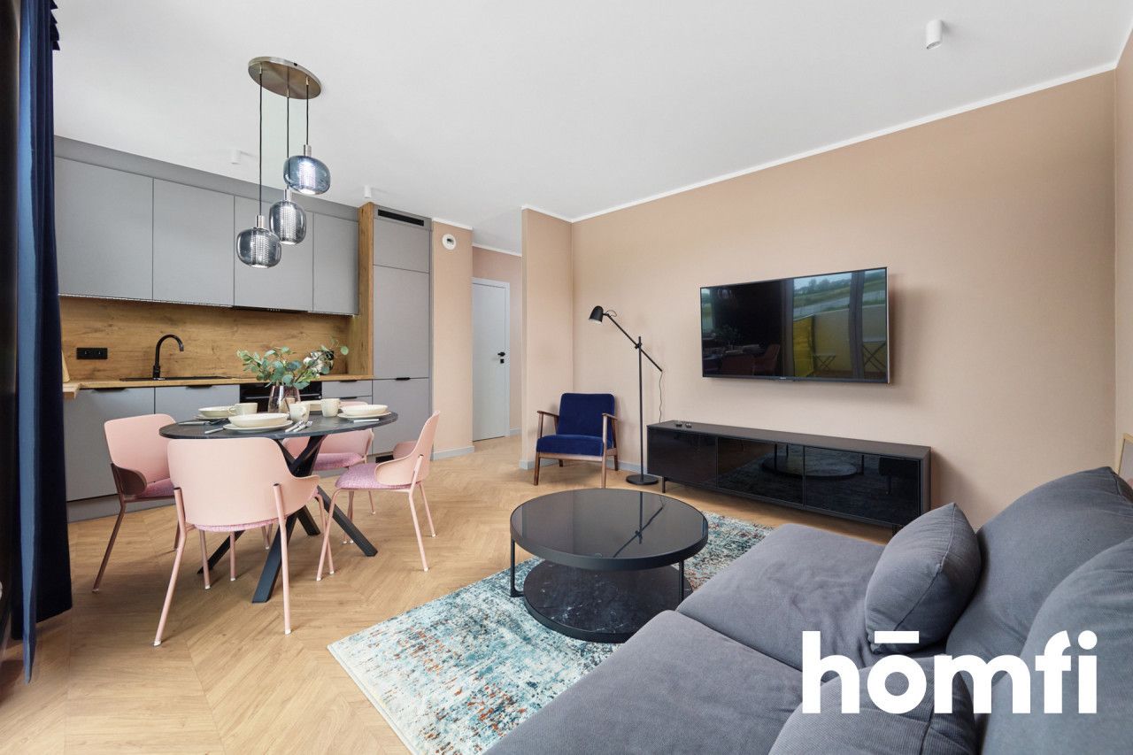 Wysoki standard | 2 pokoje | Garaż podziemny |42m2 - Mieszkanie - Wynajem - Wrocław, Krzyki / Jagodno