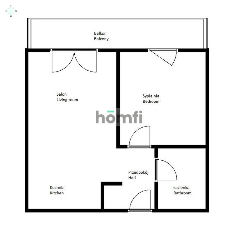 2 pokoje | ul. Legnicka | garaż podziemny | 46m2 - Mieszkanie - Wynajem - Wrocław, Stare Miasto / Szczepin