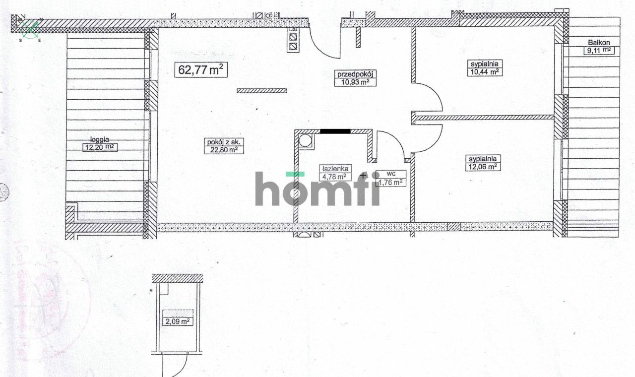 3 ROOMS | BALCONY AND LOGGIA | VIEW - GRAVEL QUARRY - Apartment - Sale - Rzeszów, Drabinianka